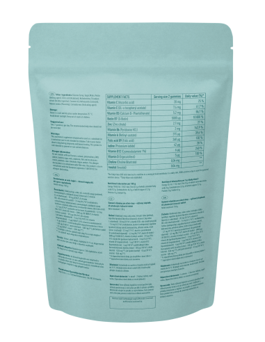 Gummy vitamins for strong hair - bag