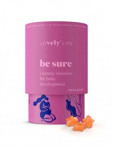 Vely Gumené vitamíny pre správny vývoj bábätka v brušku be sure lovely life